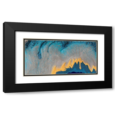 Kahuna Black Modern Wood Framed Art Print with Double Matting by Ludwig, Alicia