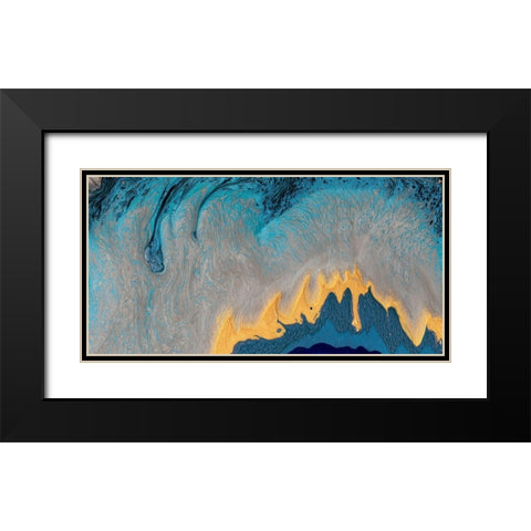 Kahuna Black Modern Wood Framed Art Print with Double Matting by Ludwig, Alicia