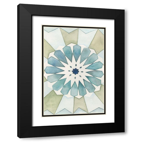 Moorish Panel I Black Modern Wood Framed Art Print with Double Matting by Chabot, Natasha