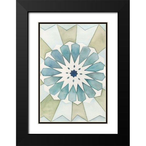 Moorish Panel I Black Modern Wood Framed Art Print with Double Matting by Chabot, Natasha