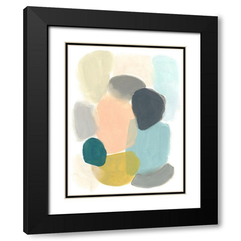 Variable Division I Black Modern Wood Framed Art Print with Double Matting by Vess, June Erica