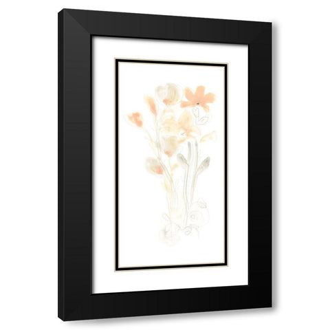 Corsage I Black Modern Wood Framed Art Print with Double Matting by Vess, June Erica