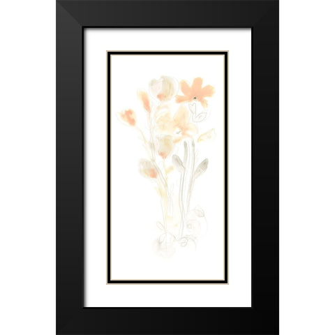 Corsage I Black Modern Wood Framed Art Print with Double Matting by Vess, June Erica