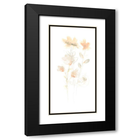 Corsage IV Black Modern Wood Framed Art Print with Double Matting by Vess, June Erica