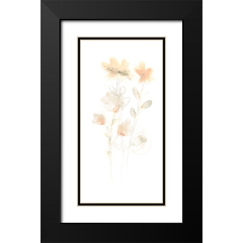 Corsage IV Black Modern Wood Framed Art Print with Double Matting by Vess, June Erica