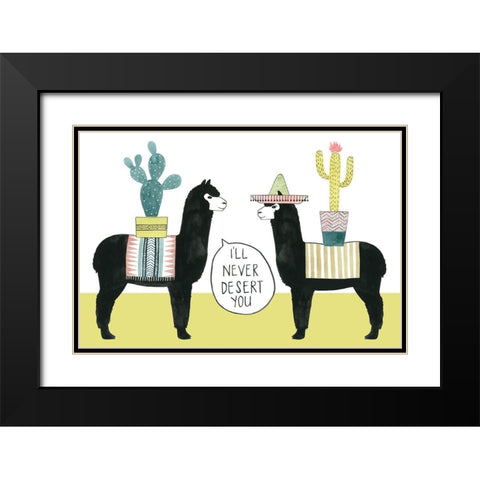 Lets Taco Bout Love II Black Modern Wood Framed Art Print with Double Matting by Popp, Grace
