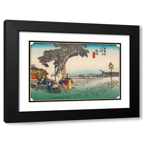 Iconic Japan III Black Modern Wood Framed Art Print with Double Matting by Unknown