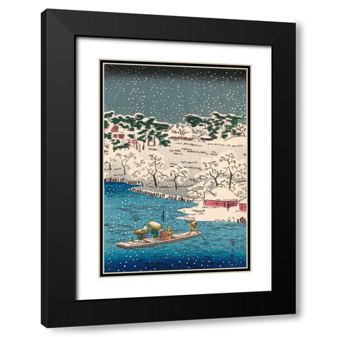 Iconic Japan VIII Black Modern Wood Framed Art Print with Double Matting by Unknown
