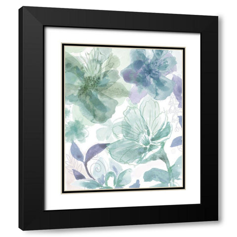 Bouquet of Dreams I Black Modern Wood Framed Art Print with Double Matting by Naskrent, Delores