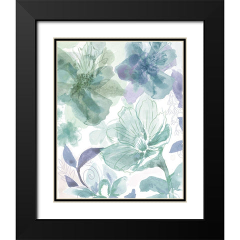 Bouquet of Dreams I Black Modern Wood Framed Art Print with Double Matting by Naskrent, Delores