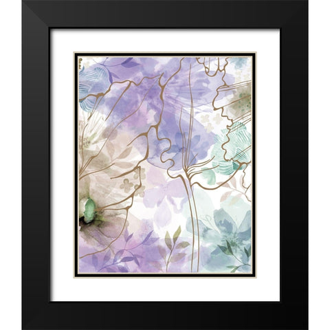 Bouquet of Dreams VII Black Modern Wood Framed Art Print with Double Matting by Naskrent, Delores