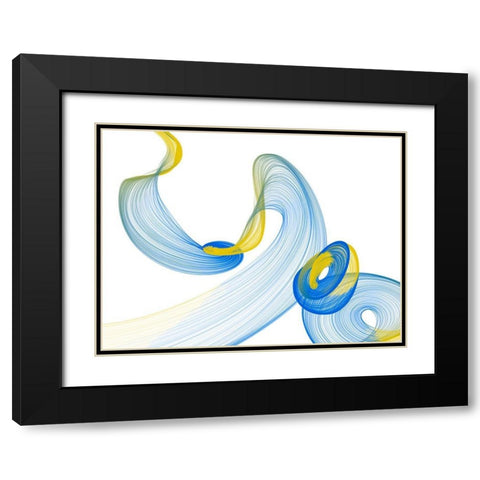 Touching Light I Black Modern Wood Framed Art Print with Double Matting by Orlov, Irena