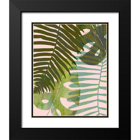 Tropical Tangle I Black Modern Wood Framed Art Print with Double Matting by Borges, Victoria