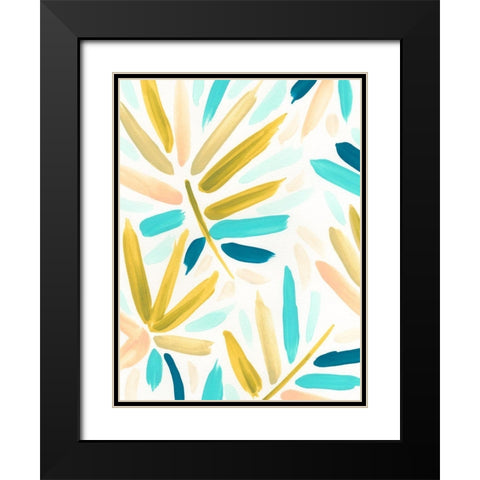 Calypso Confetti I Black Modern Wood Framed Art Print with Double Matting by Vess, June Erica