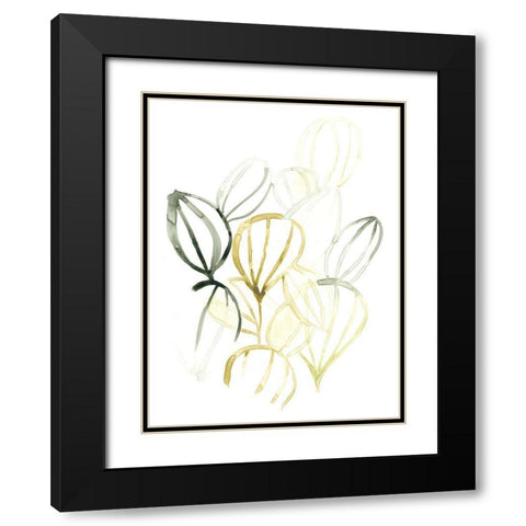 Seed Spectrum II Black Modern Wood Framed Art Print with Double Matting by Vess, June Erica