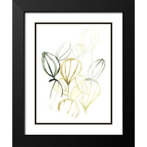 Seed Spectrum II Black Modern Wood Framed Art Print with Double Matting by Vess, June Erica