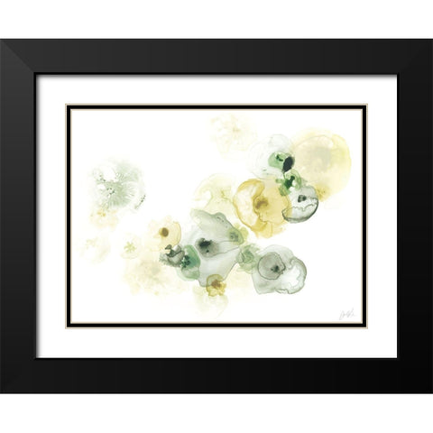 Rock Lichen I Black Modern Wood Framed Art Print with Double Matting by Vess, June Erica