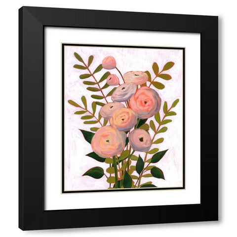 Flower Burst I Black Modern Wood Framed Art Print with Double Matting by Popp, Grace