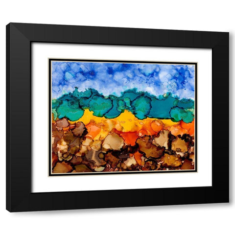 Autumn Terrain I Black Modern Wood Framed Art Print with Double Matting by Moore, Regina