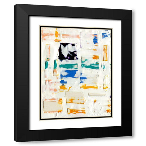 Basket Weave I Black Modern Wood Framed Art Print with Double Matting by Ludwig, Alicia
