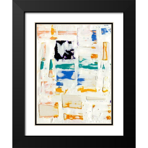 Basket Weave I Black Modern Wood Framed Art Print with Double Matting by Ludwig, Alicia