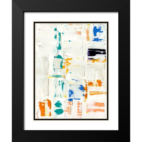 Basket Weave II Black Modern Wood Framed Art Print with Double Matting by Ludwig, Alicia