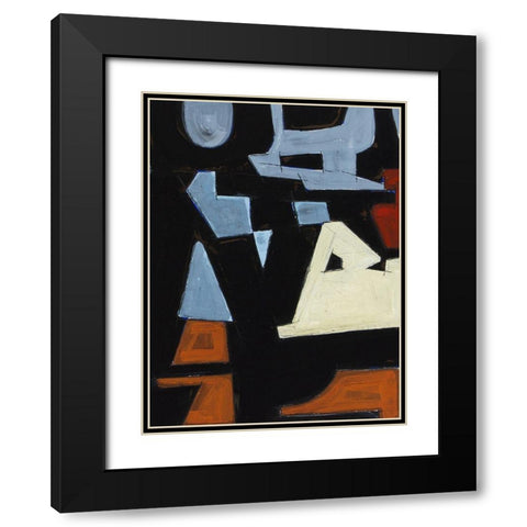 Segovia I Black Modern Wood Framed Art Print with Double Matting by Delamater, Rob