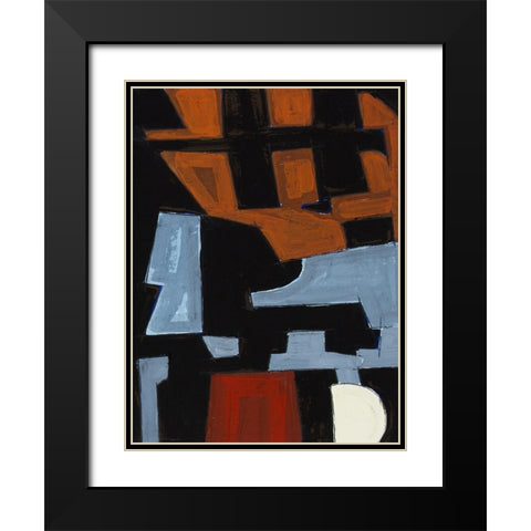 Segovia II Black Modern Wood Framed Art Print with Double Matting by Delamater, Rob
