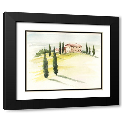 Tuscan Villa I Black Modern Wood Framed Art Print with Double Matting by Parker, Jennifer Paxton