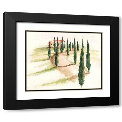 Tuscan Villa III Black Modern Wood Framed Art Print with Double Matting by Parker, Jennifer Paxton