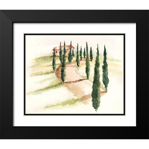 Tuscan Villa III Black Modern Wood Framed Art Print with Double Matting by Parker, Jennifer Paxton