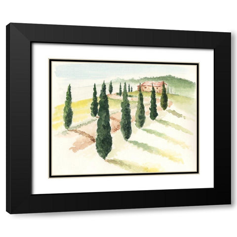 Tuscan Villa IV Black Modern Wood Framed Art Print with Double Matting by Parker, Jennifer Paxton