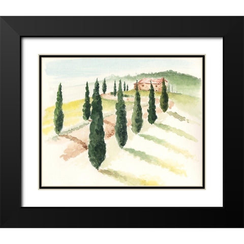 Tuscan Villa IV Black Modern Wood Framed Art Print with Double Matting by Parker, Jennifer Paxton