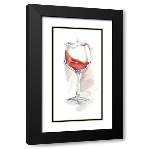 Wine Glass Study IV Black Modern Wood Framed Art Print with Double Matting by Harper, Ethan