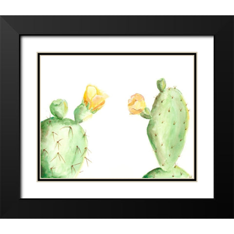 Spiny Desert Plants I Black Modern Wood Framed Art Print with Double Matting by Moore, Regina