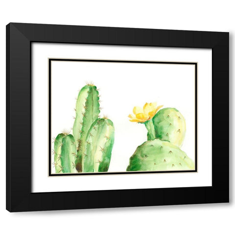 Spiny Desert Plants II Black Modern Wood Framed Art Print with Double Matting by Moore, Regina