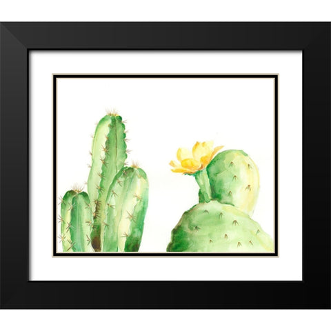 Spiny Desert Plants II Black Modern Wood Framed Art Print with Double Matting by Moore, Regina