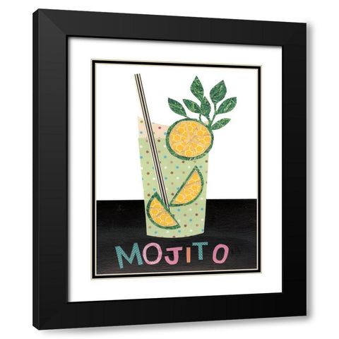 Mix Me a Drink I Black Modern Wood Framed Art Print with Double Matting by Moore, Regina