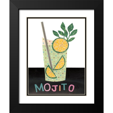 Mix Me a Drink I Black Modern Wood Framed Art Print with Double Matting by Moore, Regina