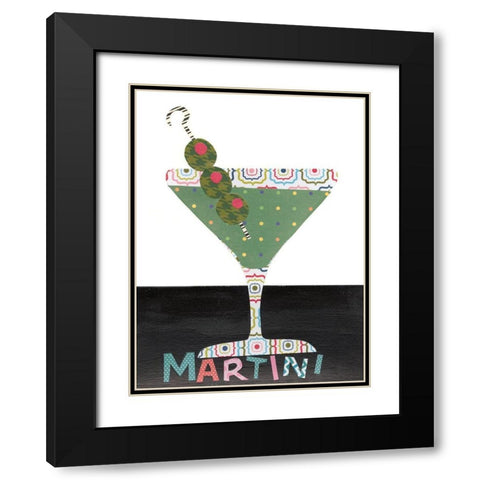 Mix Me a Drink II Black Modern Wood Framed Art Print with Double Matting by Moore, Regina