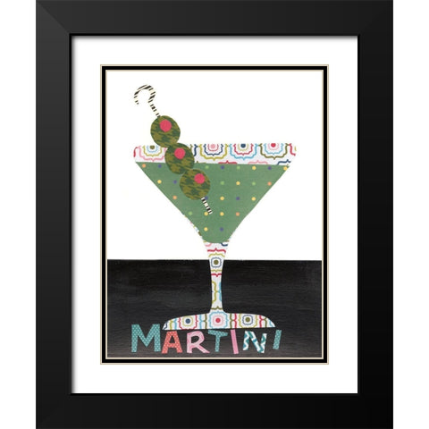 Mix Me a Drink II Black Modern Wood Framed Art Print with Double Matting by Moore, Regina