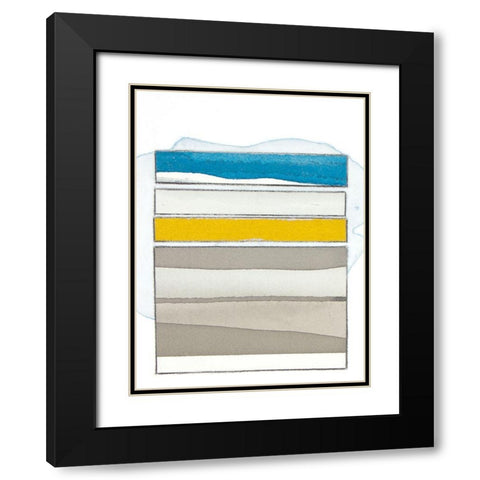 Pacific Horizon I Black Modern Wood Framed Art Print with Double Matting by Delamater, Rob