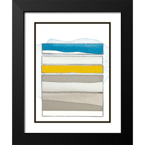 Pacific Horizon I Black Modern Wood Framed Art Print with Double Matting by Delamater, Rob