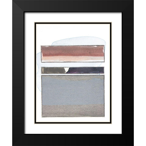 Pacific Horizon III Black Modern Wood Framed Art Print with Double Matting by Delamater, Rob