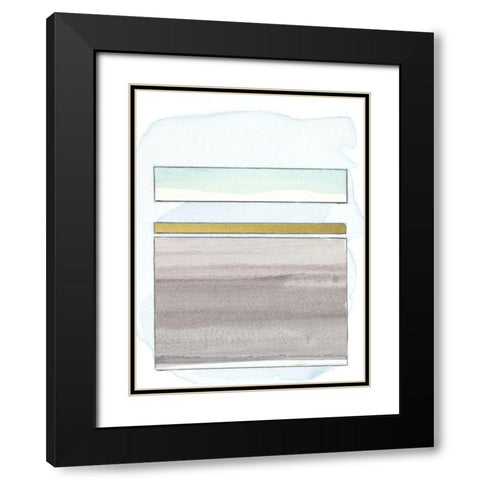 Pacific Horizon IV Black Modern Wood Framed Art Print with Double Matting by Delamater, Rob