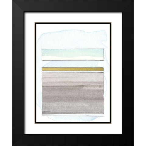 Pacific Horizon IV Black Modern Wood Framed Art Print with Double Matting by Delamater, Rob