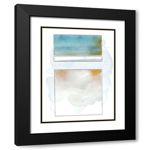 Pacific Horizon V Black Modern Wood Framed Art Print with Double Matting by Delamater, Rob
