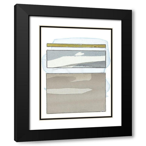 Pacific Horizon VII Black Modern Wood Framed Art Print with Double Matting by Delamater, Rob