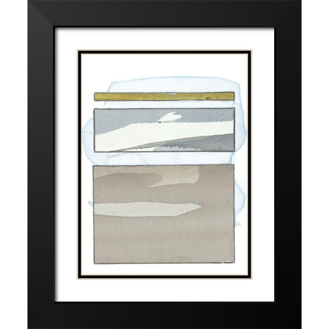 Pacific Horizon VII Black Modern Wood Framed Art Print with Double Matting by Delamater, Rob