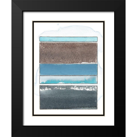 Pacific Horizon VIII Black Modern Wood Framed Art Print with Double Matting by Delamater, Rob